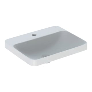 Geberit Vasque à encastrer VariForm 55x45cm, avec trop-plein, sans vidage, droite, blanc K-Tect