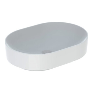 Geberit Vasque à poser VariForm 55x40 cm, elliptique, blanc, sans robinet ni trop-plein