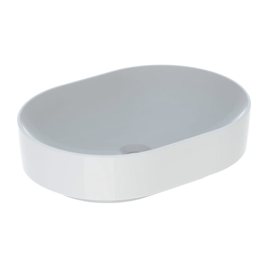 Geberit Vasque à poser VariForm 55x40 cm, sans trop-plein, elliptique, blanc K-Tect