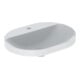 Geberit Vasque encastrée VariForm 60x45 cm, H I P, sans trop-plein, elliptique, verre US/blanc-1
