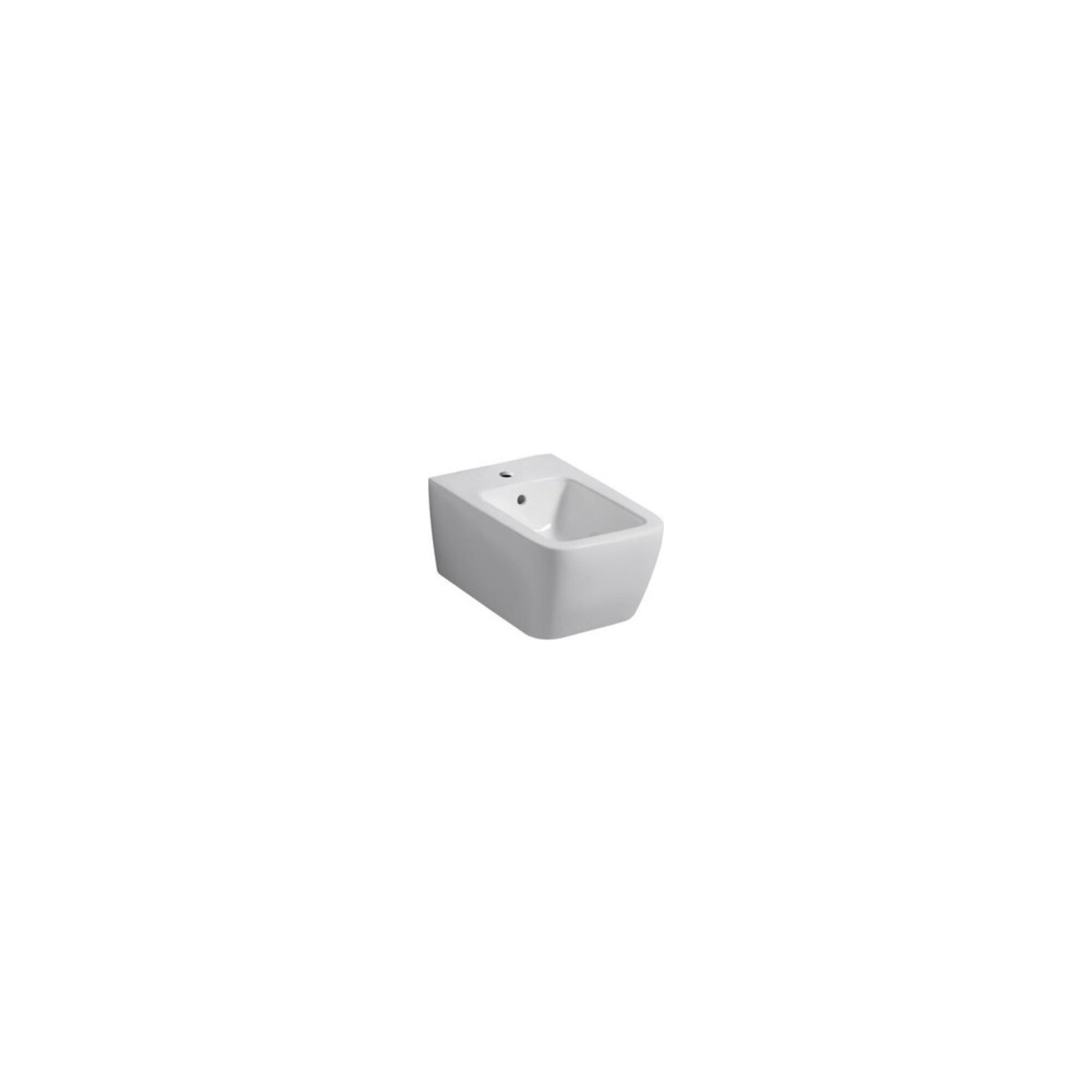 Geberit Wand-Bidet iCon Square geschlossene Form, mit Überlauf, weiß