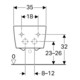 Geberit Wand-Bidet iCon Square geschlossene Form, mit Überlauf, weiß-5