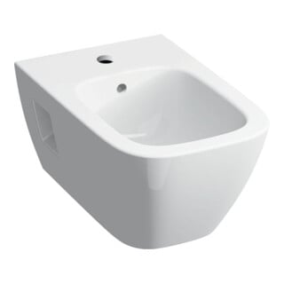Geberit Wand-Bidet Renova Plan KeraTect/we, teilgeschl. F., m Überlauf