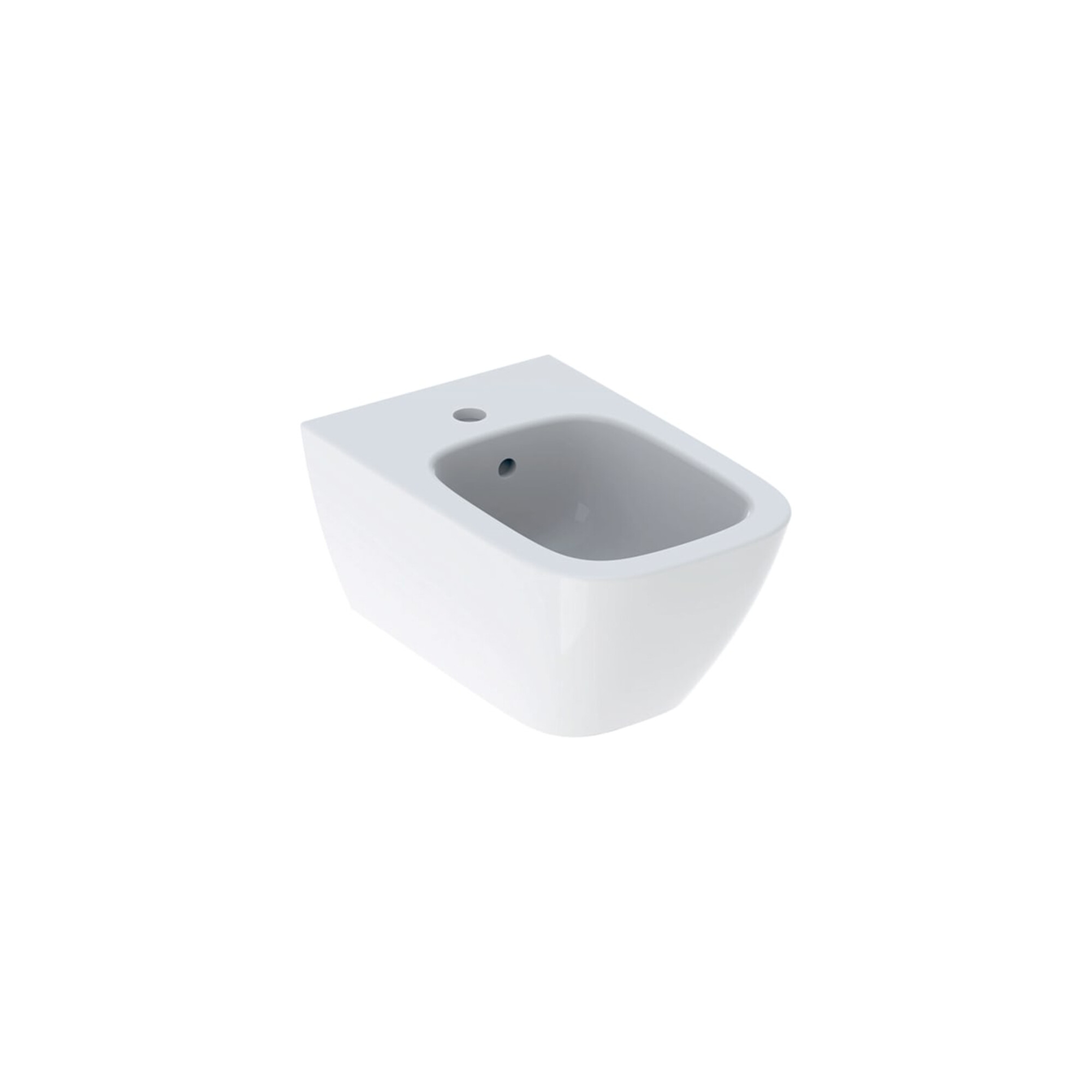 Geberit Wand-Bidet Smyle Square weiß, geschlossene Form, mit Überlauf