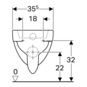 Geberit Wand-Flachspül-WC Renova 6 l, weiß-4
