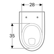 Geberit Wand-Flachspül-WC Renova 6 l, weiß-5