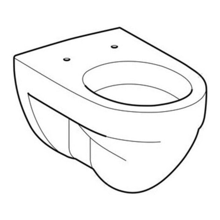 Geberit Wand-Flachspül-WC Renova 6 l, weiß