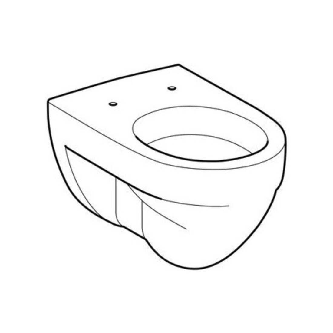 Geberit Wand-Flachspül-WC Renova 6 l, weiß