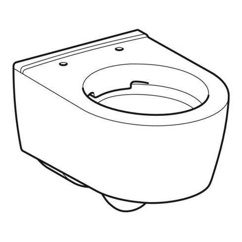 Geberit Wand-WC, Tiefspüler iCon 35,5x49cm, vrk A, geschl., rimfr., we.