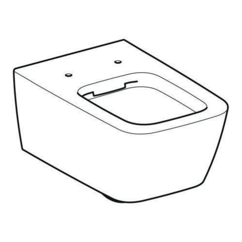 Geberit Wand-Tiefspül-WC iCon Square Rimfree, geschlossene Form weiß