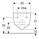 Geberit Wand-WC, Tiefspüler iCon Square 35x54cm, geschl. F., rimfr., we. K-Tect-4