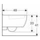 Geberit Wand-WC, Tiefspüler iCon 35x49cm, verk. Ausl., geschl. Form, weiß-5