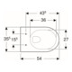 Geberit Wand-WC, Tiefspüler Renova 6/5 l, bahamabeige-4