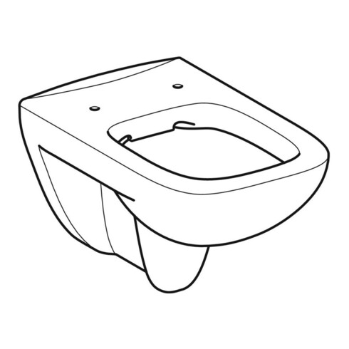 Geberit Wand-WC, Tiefspüler Renova Plan 6/5 l, rimfree, weiß KeraTect