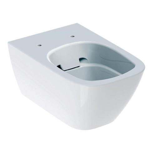 Geberit Wand-Tiefspül-WC Square SMYLE Rimfree, geschlossene Form weiß