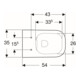 Geberit Wand-Tiefspül-WC Square SMYLE Rimfree, geschlossene Form weiß-4