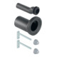 Geberit Wand-WC-Anschlussgarnitur d 90/45mm, m Bef.-Mat., etag., PE-HD, sw-1