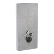 Geberit Wand-WC-Modul Monolith Bauh. 101cm, Fr. Beton, Seite aluminium