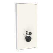 Geberit Wand-WC-Modul Monolith Bauh. 101cm, Fr. Gl. sand-grau, S. Alu