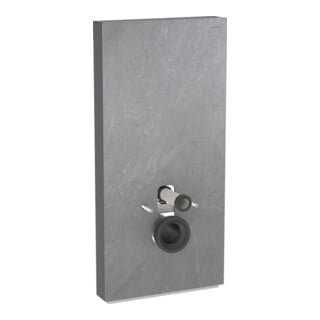 Geberit Wand-WC-Modul Monolith BH 101cm, Fr. Schiefer, S. Alu SW-chrom