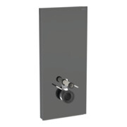 Geberit Wand-WC-Modul Monolith BH 114cm, Fr. Gl. la., S. Alu SW-chrom