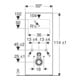 Geberit Wand-WC-Modul Monolith BH 114cm, Fr. Schiefer, S. Alu SW-chrom