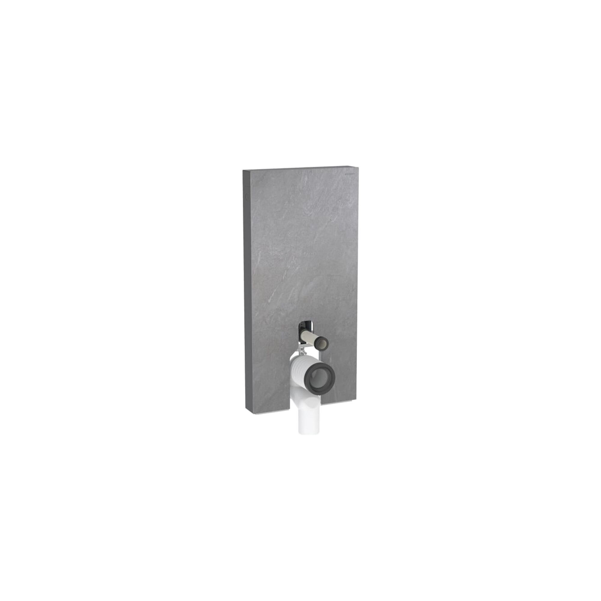 Geberit Wand-WC-Modul Monolith Plus BH 101cm, F SZ Schiefer, S. Alu SW-chrom