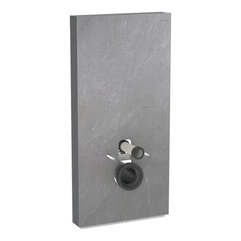 Geberit Wand-WC-Modul Monolith Plus BH 101cm, F SZ Schiefer, S. Alu SW-chrom