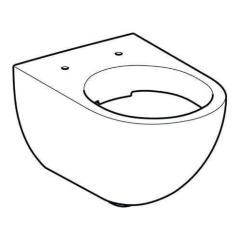 Geberit Wand-WC, Tiefspüler Acanto 4,5 l, geschlossen, rimfree, weiß