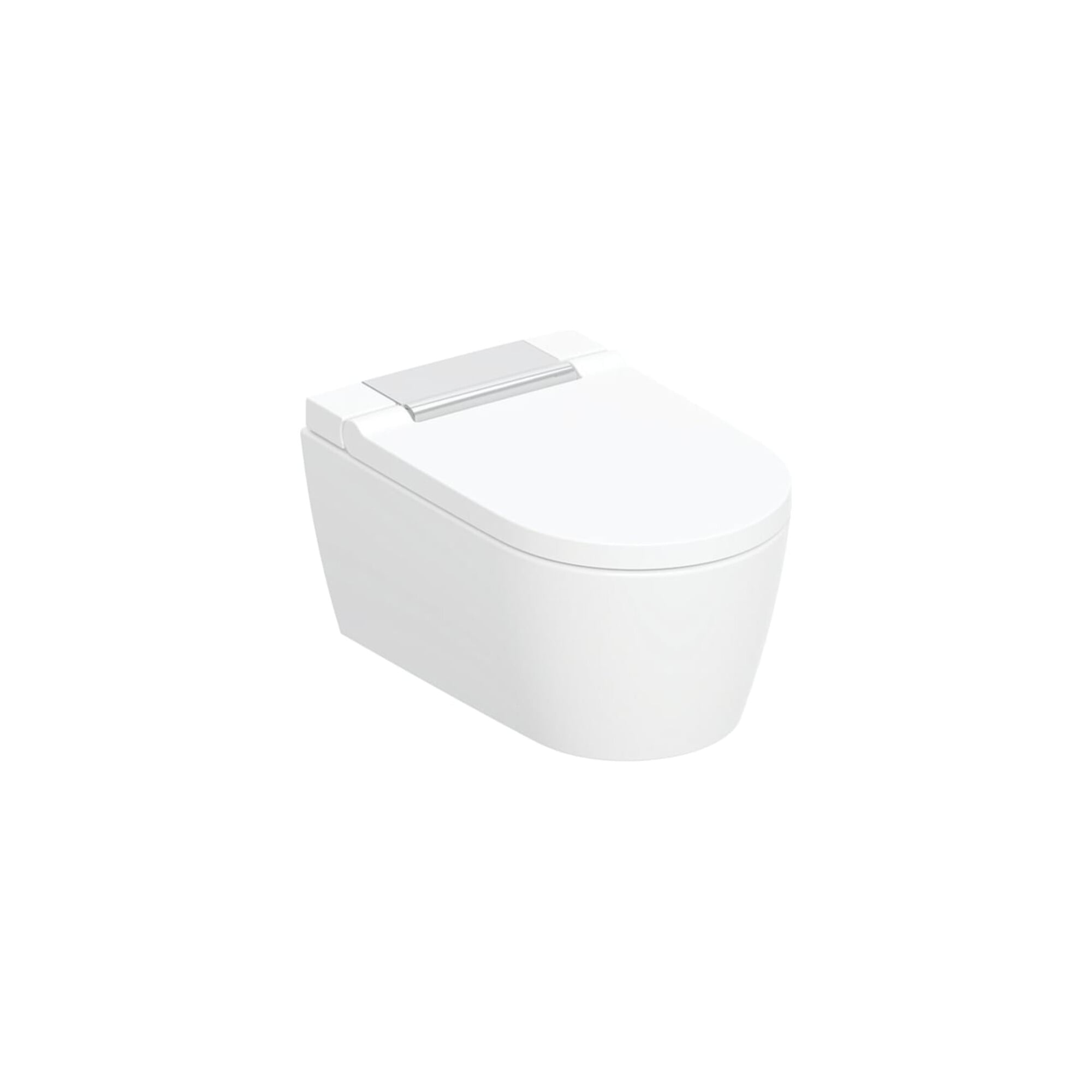 Geberit Wand-WC, Tiefspüler AquaClean Sela hgl-vc, Komplettanlage, mit Keratec