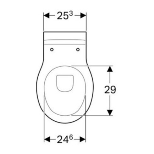 Geberit Wand-WC, Tiefspüler Bambini weiß KeraTect, 6 l