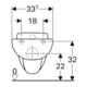 Geberit Wand-WC, Tiefspüler Bambini weiß KeraTect, 6 l-4