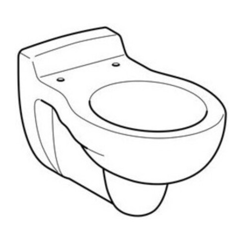 Geberit Wand-WC, Tiefspüler Bambini weiß KeraTect, 6 l
