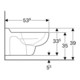 Geberit Wand-WC, Tiefspüler Bambini weiß KeraTect, 6 l-5