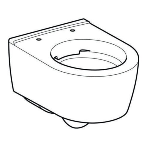 Geberit Wand-WC, Tiefspüler iCon 35,5x49cm, vrk A, ges, rimf, we. K-Tect