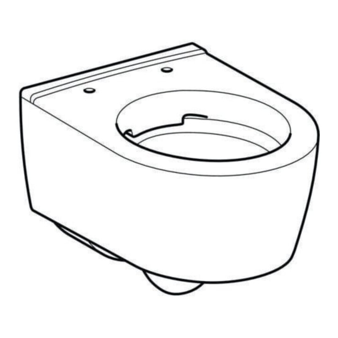 Geberit Wand-WC, Tiefspüler iCon 35,5x49cm, vrk A, ges, rimf, we. K-Tect