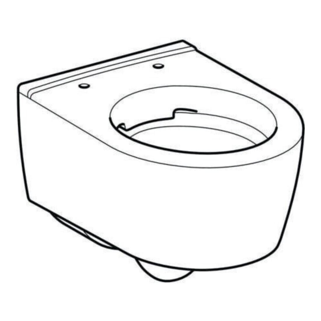 Geberit Wand-WC, Tiefspüler iCon 35,5x49cm, vrk A, geschl., rimfr., we.