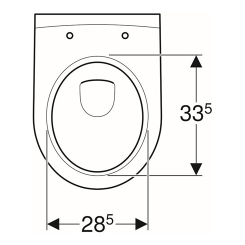 Geberit Wand-WC, Tiefspüler iCon 35,5x49cm, vrk A, geschl., rimfr., we.