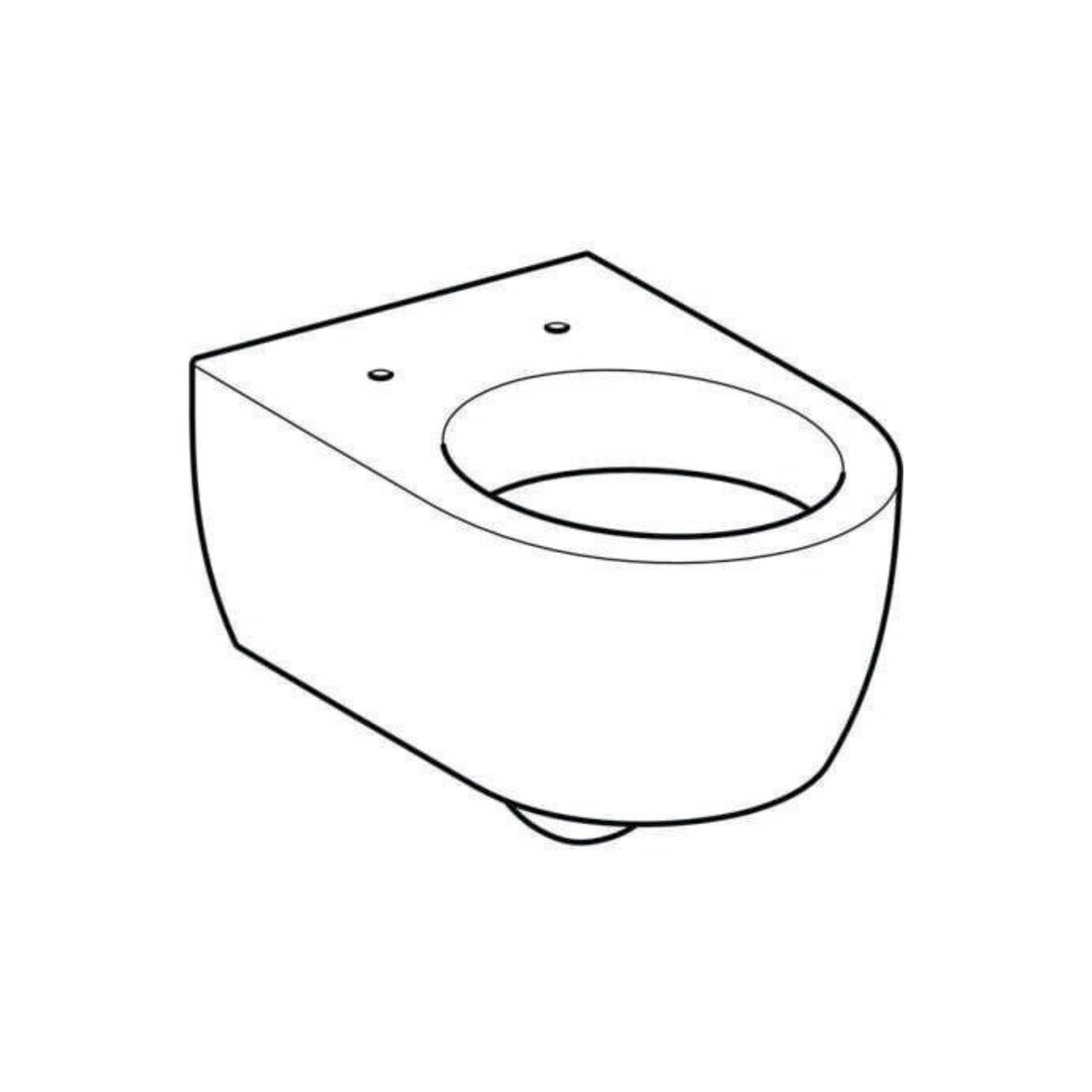 Geberit Wand-WC, Tiefspüler iCon 35,5x53cm, geschlossene Form, weiß