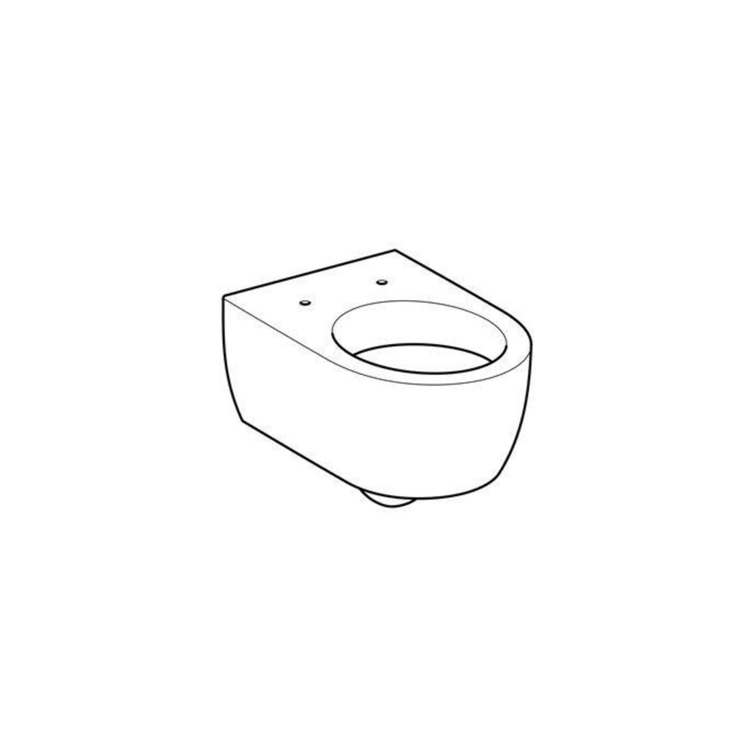 Geberit Wand-WC, Tiefspüler iCon 35,5x53cm, geschlossene Form, weiß