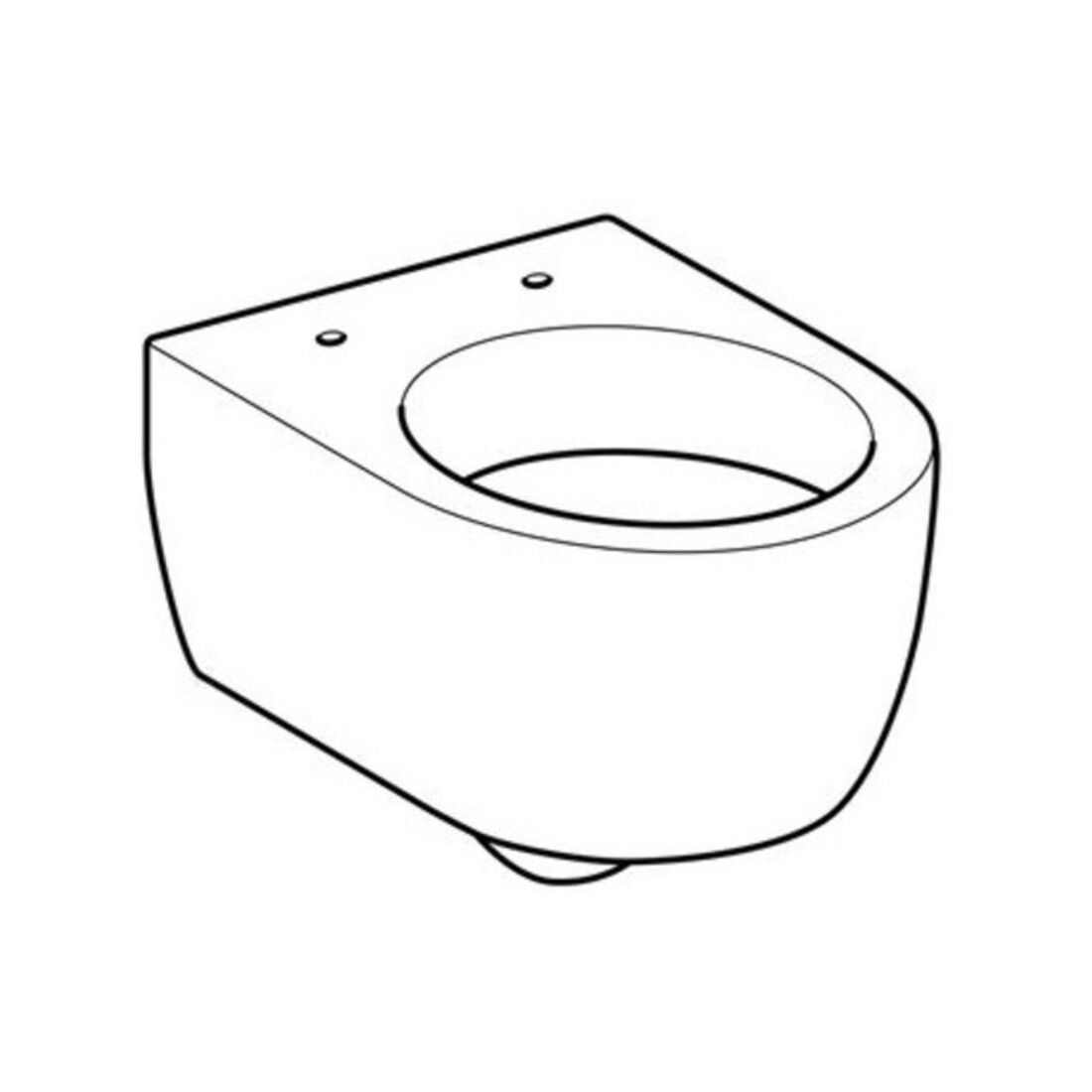 Geberit Wand-WC, Tiefspüler iCon 35x49cm, vrk A, geschl. F., we. K-Tect