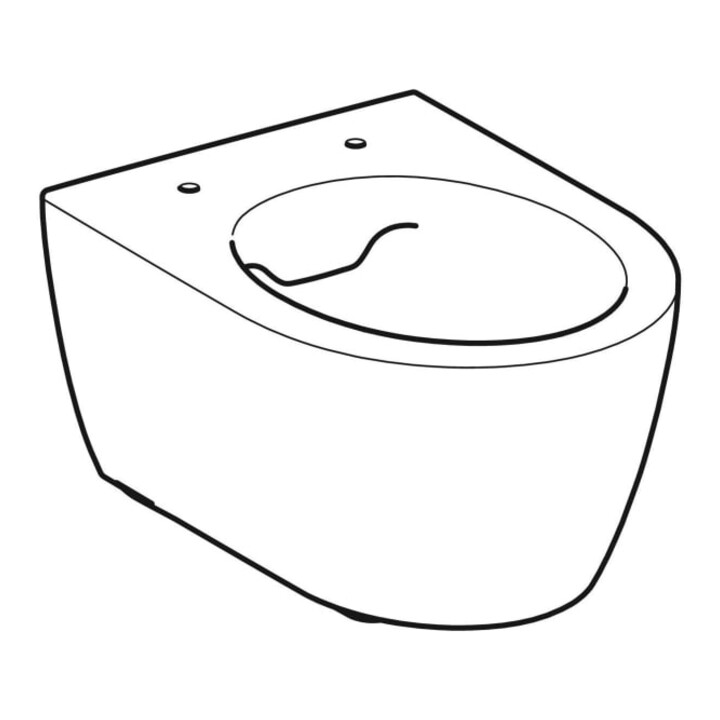 Geberit Wand-WC, Tiefspüler iCon 36x49cm, vrk A, ge F., rimfr., we/KeraTe