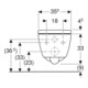 Geberit Wand-WC, Tiefspüler iCon 36x53cm, ge F., rimf, m Sitz, we. K-Tect-2