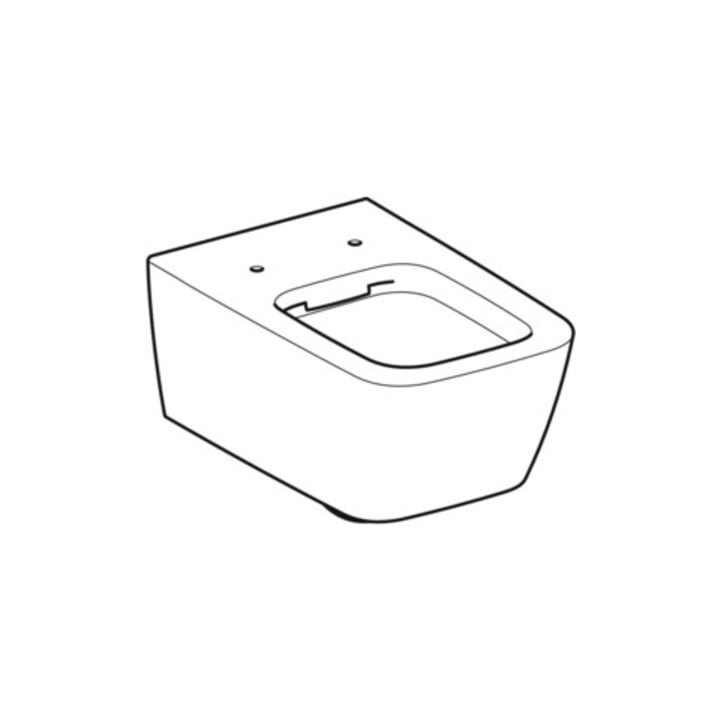 Geberit Wand-WC, Tiefspüler iCon Square 35x54cm, geschl. F., rimfr., we. K-Tect