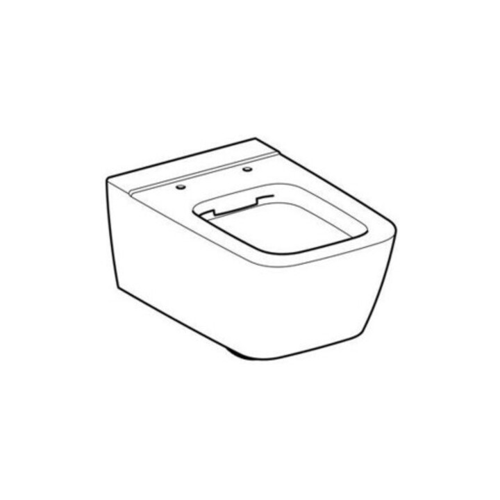 Geberit Wand-WC, Tiefspüler iCon Square 35x54cm, geschl. F., rimfr., we. K-Tect