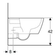 Geberit Wand-WC, Tiefspüler iCon Square 35x54cm, geschl. F., rimfr., we. K-Tect-5