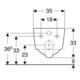 Geberit Wand-WC, Tiefspüler iCon Square 35x54cm, geschl. Form, rimfree, weiß