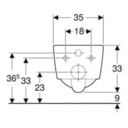 Geberit Wand-WC, Tiefspüler iCon Square 35x54cm, geschl. Form, rimfree, weiß-4