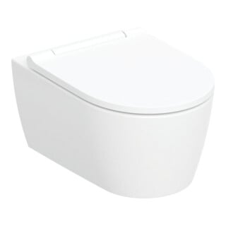 Geberit Wand-WC, Tiefspüler One geschl. F., TurboFlush, m Sitz, we. matt