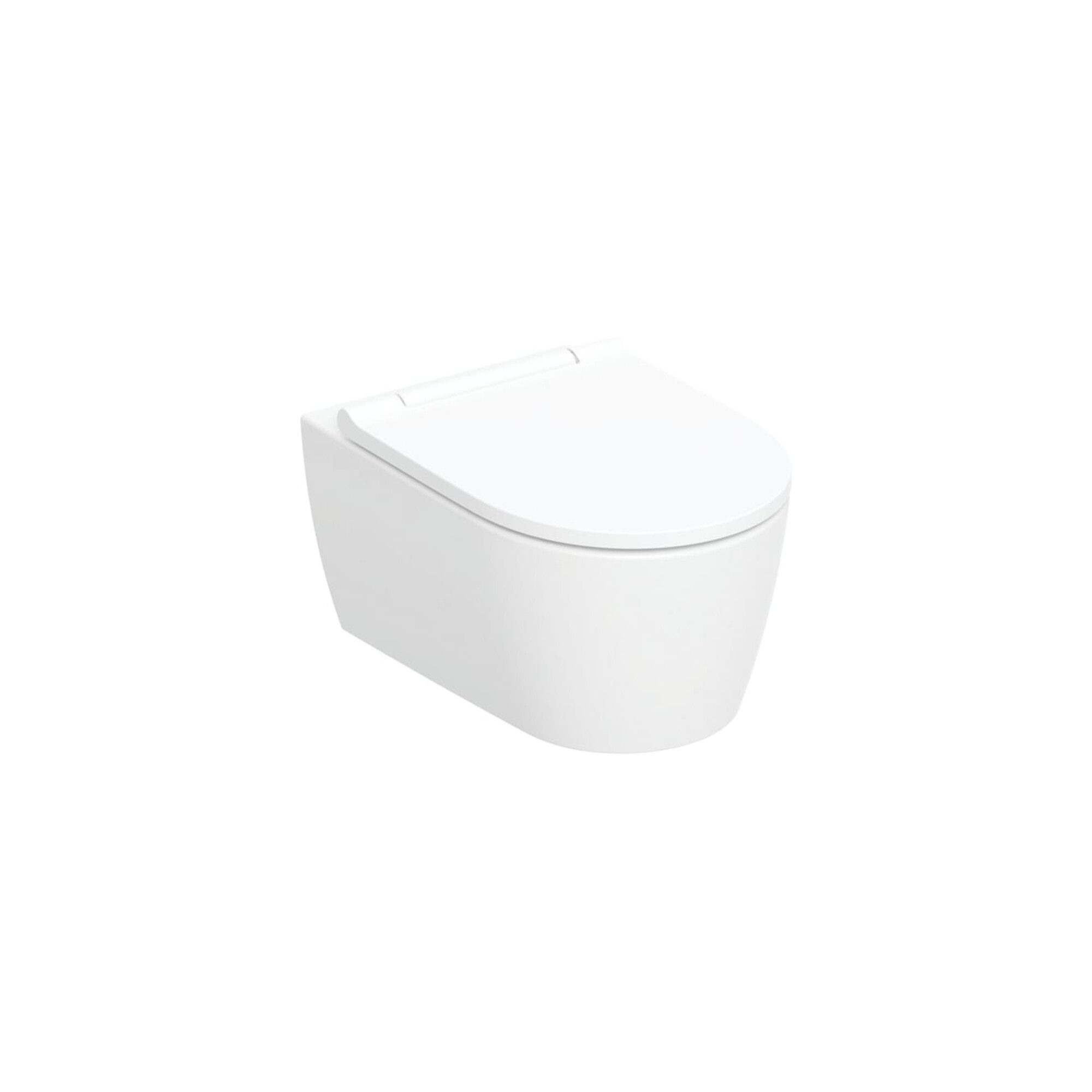 Geberit Wand-WC, Tiefspüler One geschl. F., TurboFlush, m Sitz, we. matt